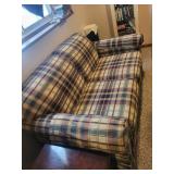 Plaid Sofa and Loveseat Set