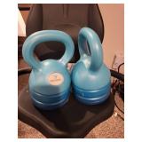 Horizon Fitness Avalon Stationary Bike with Empower Kettlebells and Dumbbell