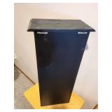 Black Wooden Wall Shelf Cabinet with Drawer, 27x12 Inches