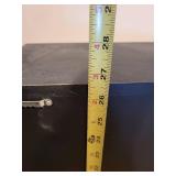 Black Wooden Wall Shelf Cabinet with Drawer, 27x12 Inches