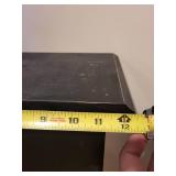 Black Wooden Wall Shelf Cabinet with Drawer, 27x12 Inches