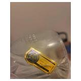 Royal Copenhagen 1987 Porcelain Plate, Italian Crystal Bell, and Decorative Tray Set