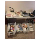 Large Mixed Lot of Sewing, Crafting, Office, and Hobby Supplies
