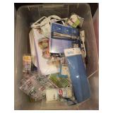 Large Mixed Lot of Sewing, Crafting, Office, and Hobby Supplies