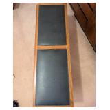 Lane Cedar Chest Bench with Black Cushion Top and Inlay Detail