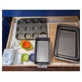 Assorted Kitchen Bakeware and Cooking Prep Tool Collection