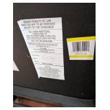 Set of 4 Black Metal Folding Chairs with Padded Seats