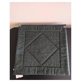 Set of 2 Quilted Tulip Wall Hangings and Swedish Woven Table Runner