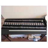 Set of 2 Quilted Tulip Wall Hangings and Swedish Woven Table Runner