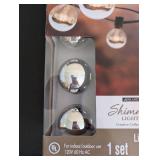 Ashland Shimmer Globe String Lights Set, 12 Count, 12 ft