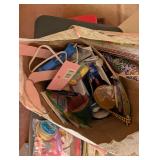 Collection of Gift Wrapping Supplies, Greeting Cards, and Craft Accessories