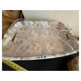 Longaberger Baskets - Handwoven Floral Lined with Plastic Inserts Dresden, Ohio USA (Lot of 2)