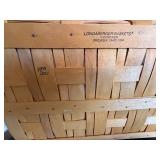 Longaberger Baskets - Handwoven Floral Lined with Plastic Inserts Dresden, Ohio USA (Lot of 2)