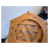 Longaberger Baskets - Handwoven Floral Lined with Plastic Inserts Dresden, Ohio USA (Lot of 2)