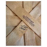 Longaberger Handmade Baskets - Floral Fabric and Plastic Liners, 2-Piece Set with Clear Dividers