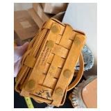 Longaberger Baskets Set - Handwoven Floral Liners (Lot of 3)