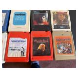 Vintage Music 8 Track Cassettes - Assorted Artists, 1960s-1980s Collection