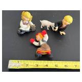 Candy Design Norway - 3-Piece Vintage Figurine Set - Children in Folk Dress