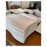 Large Collection Villeroy & Boch Crofton 1748 Germany Square Dinnerware - White Porcelain