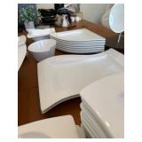 Large Collection Villeroy & Boch Crofton 1748 Germany Square Dinnerware - White Porcelain