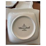 Large Collection Villeroy & Boch Crofton 1748 Germany Square Dinnerware - White Porcelain