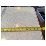 Aluminum Folding Table - 24 x 18 in Portable Two-Piece Top