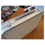 Aluminum Folding Table - 24 x 18 in Portable Two-Piece Top