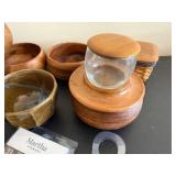 Wooden Bowls & Serving Pieces - Assorted Sizes, Martha Stewart Confetti Wands & Wine Markers