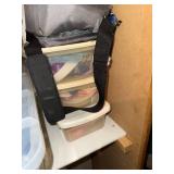 Large Collection of Dress Patterns & Fabrics - Assorted Sewing Materials