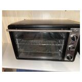 GE Toaster Oven - Countertop, Black, 3-Knob Control Panel