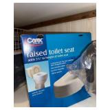 Carex Raised Toilet Seat and Cushioned Seat - 5.5 in Height, 300 lb Capacity