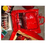Harrods London Tote Bags - Red Bus Print (2 Bags)