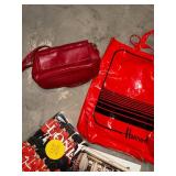 Harrods London Tote Bags - Red Bus Print (2 Bags)