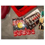 Harrods London Tote Bags - Red Bus Print (2 Bags)