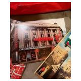 Harrods London Tote Bags - Red Bus Print (2 Bags)