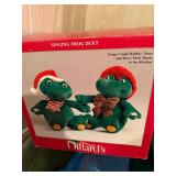 Large Assortment of Christmas Decorations including Wreaths, Ornaments, Dillard