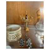 Porcelain Lattice Candle Holders, Set of Measuring cups, Letter Openers, Mini Sword Decorative Items