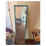Teal Full-Length Floor Mirror - Rectangular Frame