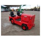 Fire Engine Red Airport Tow Tractor