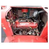 Fire Engine Red Airport Tow Tractor