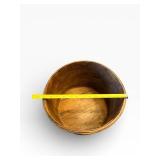 Vintage Round Wooden Bucket with Lid - Rustic Farmhouse Decor