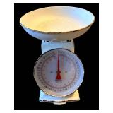 Vintage White Kitchen Scale