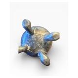 Pewter Salt & Pepper Shaker Set with Creamers on Beaded Tray - Vintage