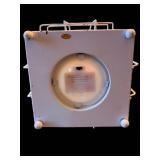 White Metal Lantern - 14 in Tall, Cage Frame