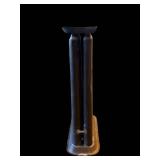 Antique Silver-Plate Lidded Urn with Bird Finial & Candle Mold (Lot of 2)