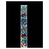 Floral Needlepoint Ribbon Trim - Multicolor Textile Strip - Wall Hanging