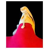 Red Star Santa Plush Toy with Beard - 1 Piece