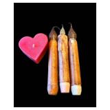 DW Home Aster & Berry Candle - Assorted Candles & Decor (Lot of 9)