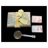 Three Tied Books - Magnifying Glass & Soap Bars