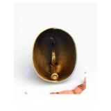 Vintage Hanging Bell Ornaments - Assorted Blue & Bronze Metal Bells with Rope